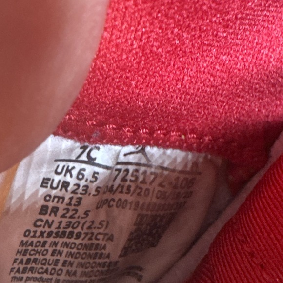 Nike Jordan 5 Retro Pink Foam Toddler‎ Shoes 7C Girls 725172-106 Baby Sneakers - Picture 8 of 9